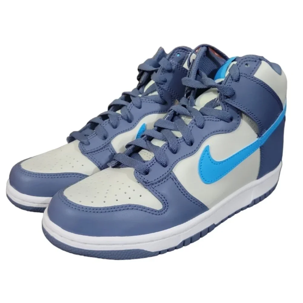 Nike Dunk High Light Bone Diffused Blue (GS)  - Big Kids - Picture 2 of 8